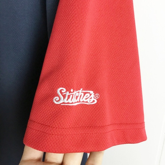 Boston Red Sox MLB Stitches Navy Blue Jersey Mens - Picture 5 of 5